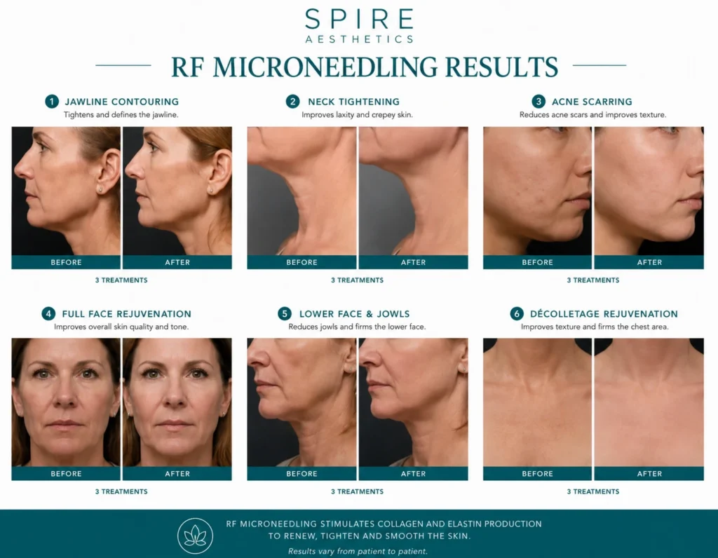 RF Microneedling Skin tightening Cheadle results